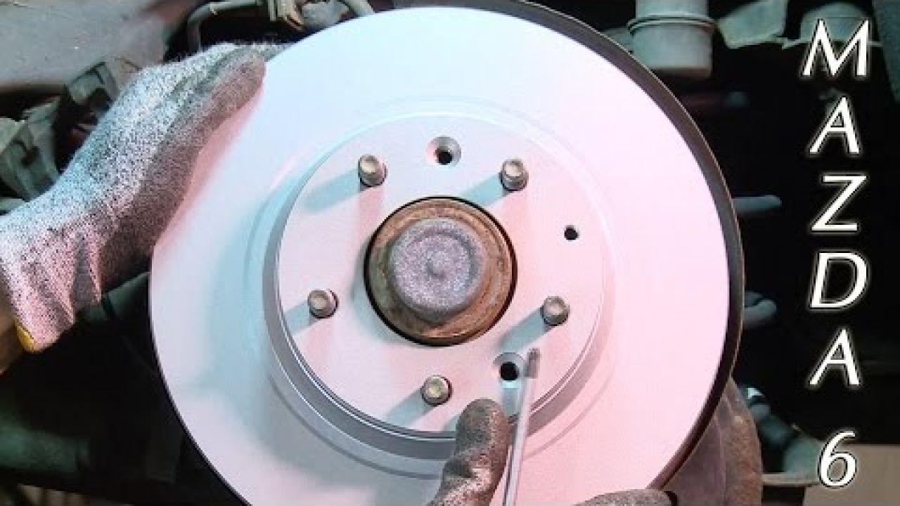 MAZDA 6  Замена задних тормозных колодок и дисков